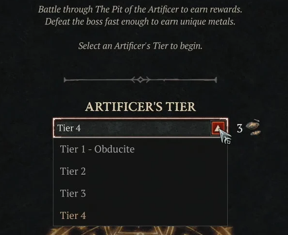 artificers tier diablo 4